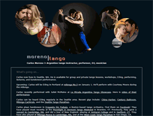 Tablet Screenshot of morenotango.com